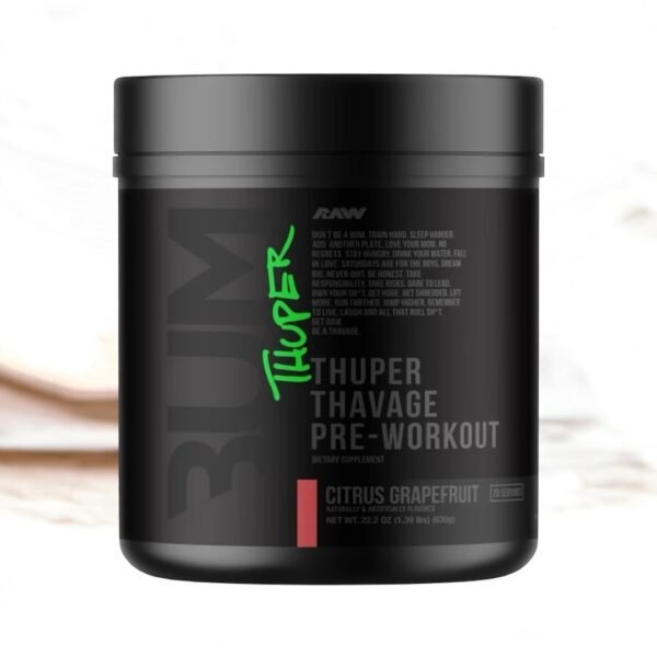 RAW THUPER THAVAGE Pre-Workout – 630 G - Image 3