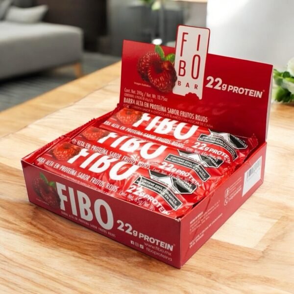 FIBO BAR | Barras de Proteína WHEY 22 g | 6 Piezas de 65 G - Image 2