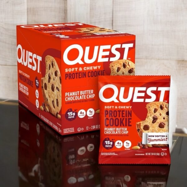 Quest Nutrition Protein Cookie | Sabor Peanut Butter Chocolate Chip | 12 Galletas - Image 2