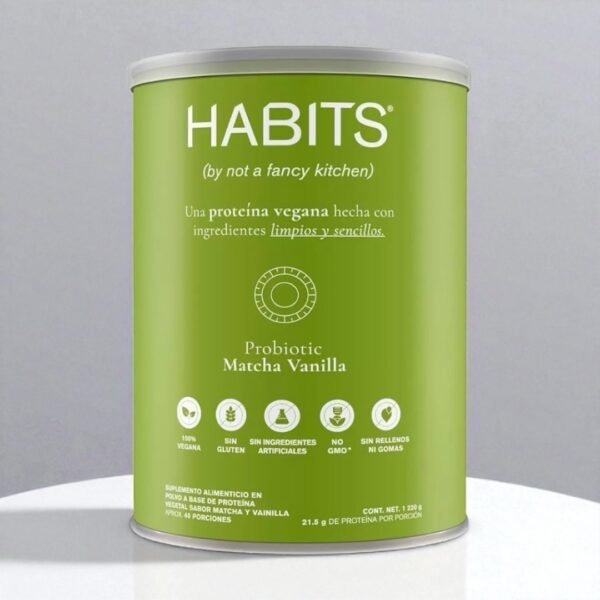 HABITS by Not a Fancy Kitchen Proteína Vegana en Polvo Matcha Vainilla