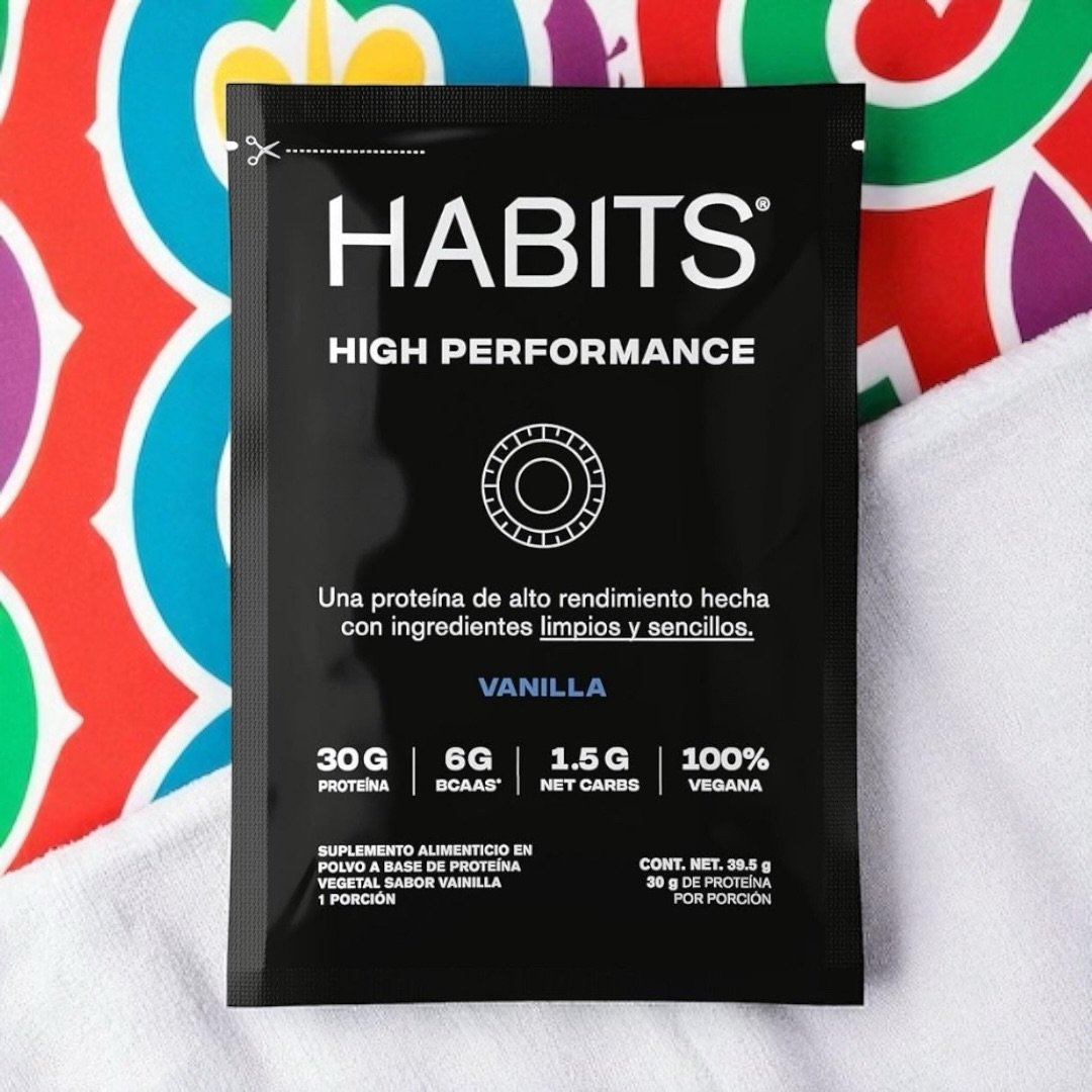 HABITS by Not a Fancy Kitchen High Performance – Proteína Vegana en Polvo Vainilla 15 Sobres 1 HABITS by Not a Fancy Kitchen High Performance